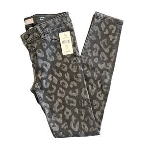 NWT DL1961 Party Animal Cheetah Print Chloe Skinny Jeans, Girls Size 12